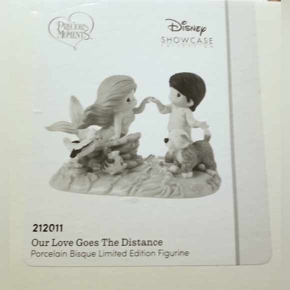 Precious Moments/Disney The Little Mermaid/Our Love Goes The Distance/NIB/LE - Picture 3 of 8
